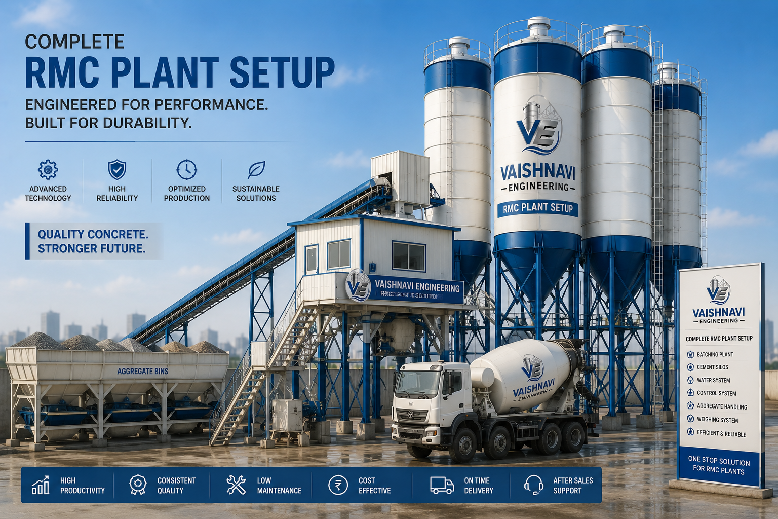 Turnkey RMC Plant Setup